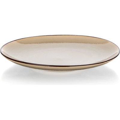 Plytký tanier 27 cm krémový PALAS z keramiky