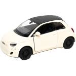 Kinsmart Метална количка Kinsmart - Fiat 500e, 1: 28, бежова (55126)