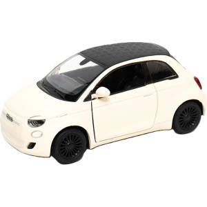 Kinsmart Метална количка Kinsmart - Fiat 500e, 1: 28, бежова (55126)