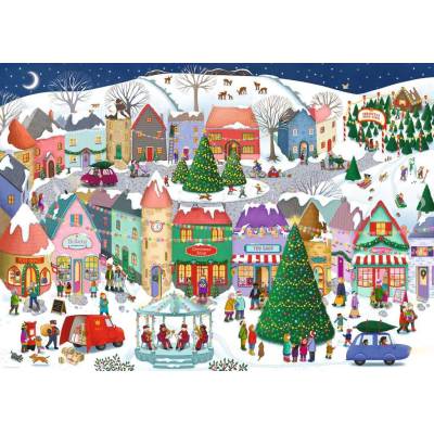 Ravensburger - Puzzle Christmas Town - 1 000 piese