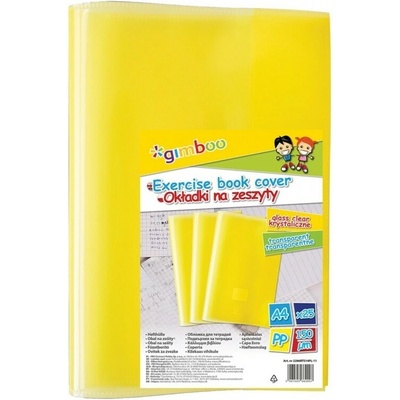 Gimboo Obal na sešit A5 pevný žlutý