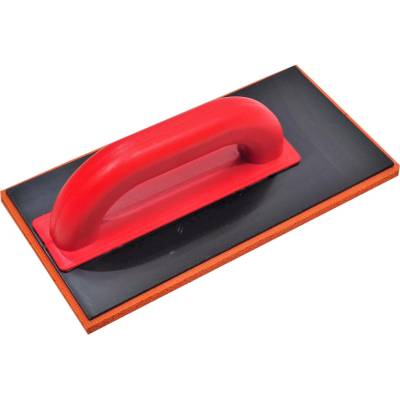 TOPTRADE hladítko s jemnou houbičkou, ABS, posunutá rukojeť, 280×140×18 mm (Jemná houba • posunutá rukojeť • ABS • 280×140×18 mm)