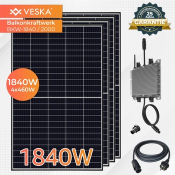 VESKA solární systém 1840 W / 2000 W 1840 Watt