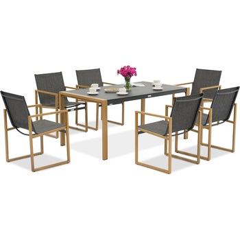 Garden Point Комплект градински мебели за 6 души Lugo Garden Point антрацит (GAP1359)