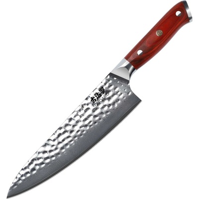 Gudaro - Damaskový šéfkuchársky nôž MIYABI 8", 67 vrstiev ocele, dĺžka 20 cm GD1001-C