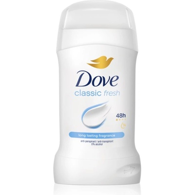 Dove Classic Fresh твърд антиперспирант 50ml