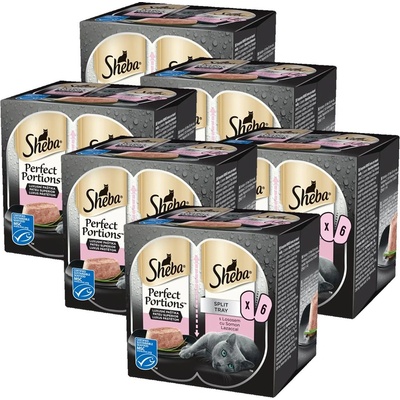 Sheba Perfect Portions с сьомга за възрастни котки 6 x (3 x 75 г)