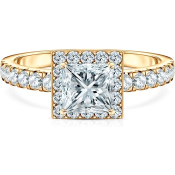 SAVICKI Годежен пръстен This is Love: злато, лабораторен диамантс шлифовка "принцеса