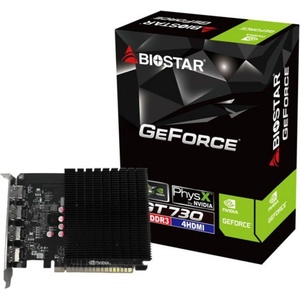 BIOSTAR GeForce GT 730 4GB (VN7313TG46) Видео карти
