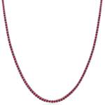 SAVICKI Тенис колие, бяло злато 585, рубини 4, 950К, 2, 5 мм 40 см