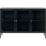 Unique Furniture Черна метална витрина 132x85 cm Carmel - Unique Furniture (42260600)