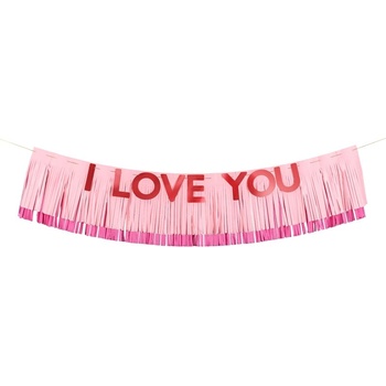 Party Deco Гирлянд с Наддпис "I Love You", 150x30см
