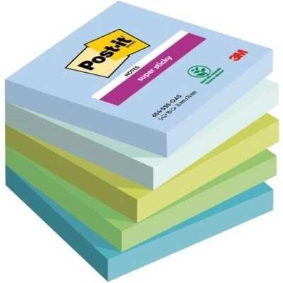 POST-IT Bloček Post-it Super Sticky OASIS, veľkosť 76x76 mm, 5 bločkov po 90 l