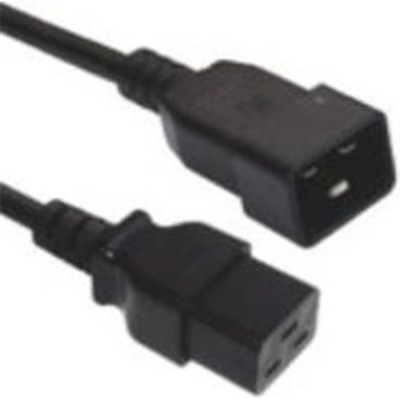 PremiumCord kábel sieťový predlžovací 230V 16A 3m, konektory IEC 320 C19 - IEC 320 C20 kpsa
