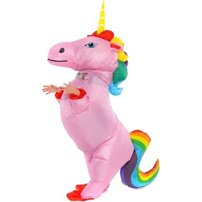 Nafukovací deti Pink Unicorn with rainbow tail HRAbz25273