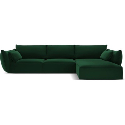 Mazzini Sofa Тъмнозелен кадифен ъглов диван (десен ъгъл) Vanda - Mazzini Sofas (MAZ_RC_51_F1_VANDA3)