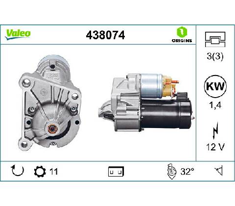 Startér VALEO 438074
