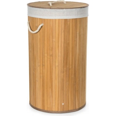 G21 55 l, bambusový kulatý s bílým košem 6355514