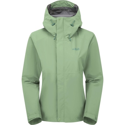Rab Дамско водоустойчиво яке Rab Women's Downpour Jacket Waterproof jacket - Fig Green - размер 44 (EU) (102-4621-0415)