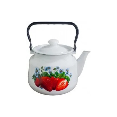 Horecano Емайлиран чайник 3, 5л "КЛУБНИКА" (b2713/2) h (0129376)