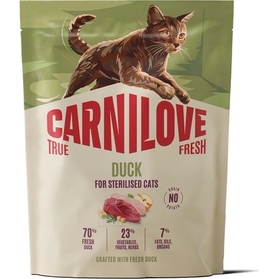 CARNILOVE TRUE FRESH Cat Dry Duck for Sterilised Adult All Breeds 400 g