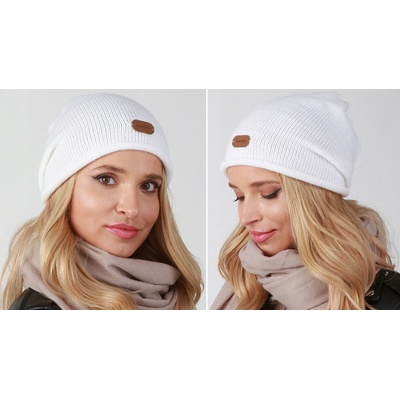 Fashionweek Elegantní dámská teplá čepice v módních barvách Beanie ZIZI-P5 bila