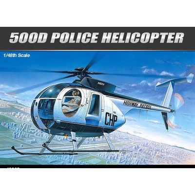 Academy Полицейски хеликоптер " hughes 500d police" м. 1/48 (12249)