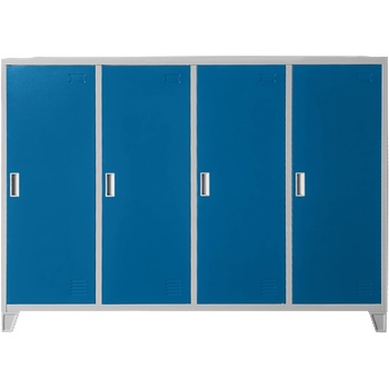 Carmen Метален шкаф Carmen CR-1605-4 JZ - Сив / син