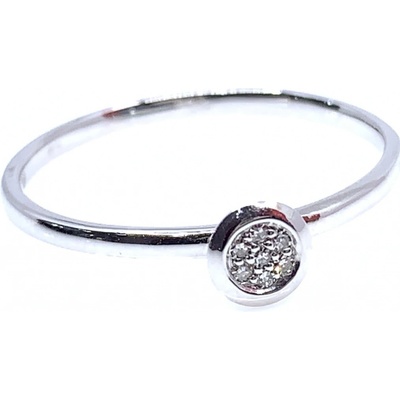 Diante Zlatý prsten s briliantem CKWSAR01812W 1