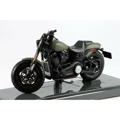 Harley Davidson Maisto Fat Bob 114 2022 matná zelená motorka 1:18