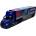 Kinsmart Детска играчка Kinsmart - Метален камион Freightliner eCascadia с контейнер, 1: 62, син (54066)