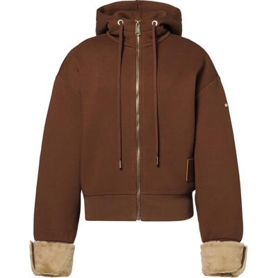 Goldbergh Seika Hooded Full Zip Cardigan Deep Mocha