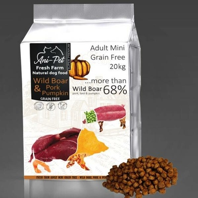 Fresh Farm Grain Free Natural Dog Food Adult Mini Wildboar & Pork 12 kg