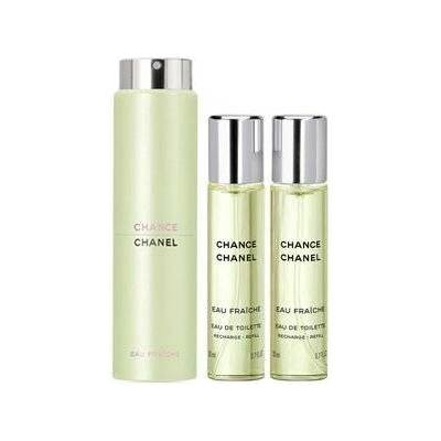 Chanel Chance Eau Fraiche EDT dámská 3 x 20 ml plnitelný twist set