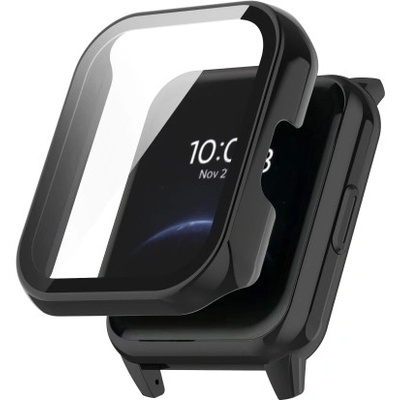 VSETKONAMOBIL Plastový kryt s ochrannou fóliou pre Realme Watch 2 čierny 37757