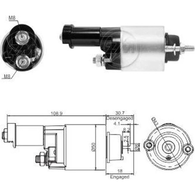 Spínač startéru ZM - Denso 053400-7791