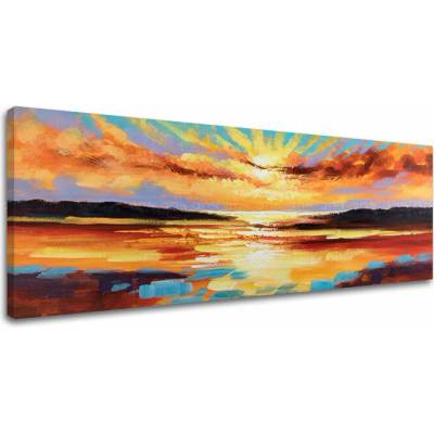 Obraz na plátne ZÁPAD SLNKA - 120x40 cm