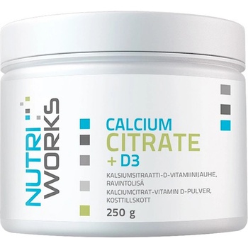 NutriWorks Calcium Citrate + D3 250 g