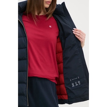 Tommy Hilfiger Пухен елек Tommy Hilfiger дамски в тъмносиньо зимен модел WW0WW43634 (WW0WW43634)