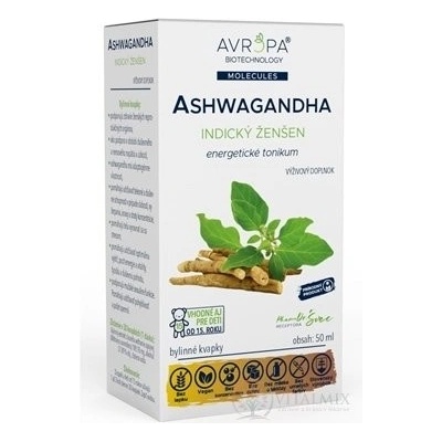 AVROPA Ashwagandha bylinné kapky 50 ml