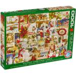 EUROGRAPHICS Пъзел Eurographics от 1000 части - Класически коледни картички (EG60000784)