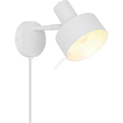 Nordlux - Стенно осветително тяло MATIS 1xE27/15W/230V бяло (NX0682)