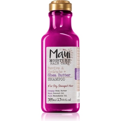 Maui Moisture Revive & Hydrate + Shea Butter & Aloe Vera hydratační a revitalizační šampon pro suché a poškozené vlasy 385 ml