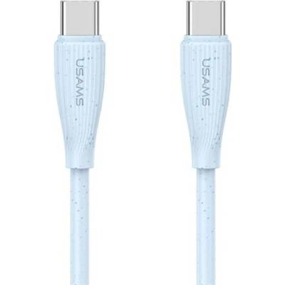 Usams US-SJ716 nabíjecí a datový USB-C na USB-C 1m modrý