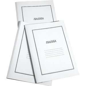  Папка картонена с машинка Бял (1303021-10) - officebox