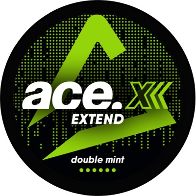ACE X EXTEND Double Mint 10 mg Slim 20 sáčků