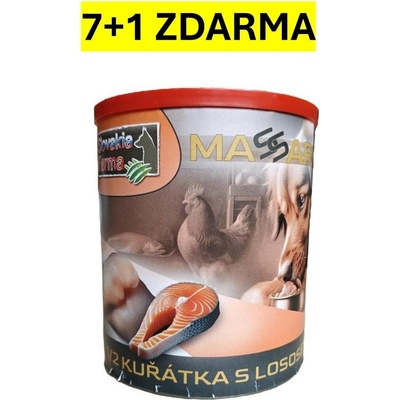 SlovakiaFarma Massaro 1/2 kuřátka s lososem 8 x 800 g