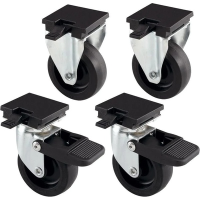 Ferplast kit Wheels 4 - Комплект колела за транспортни клетки Atlas Professional and Classic, 4 броя