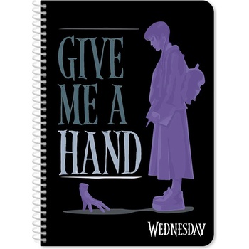 Diakakis Тетрадка със спирала А4, 60л, Wednesday (30092-А-WEDNESDAY)