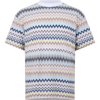 Missoni Тениска MISSONI Men's Pattern Regular Fit T-Shirt - White SM9ER